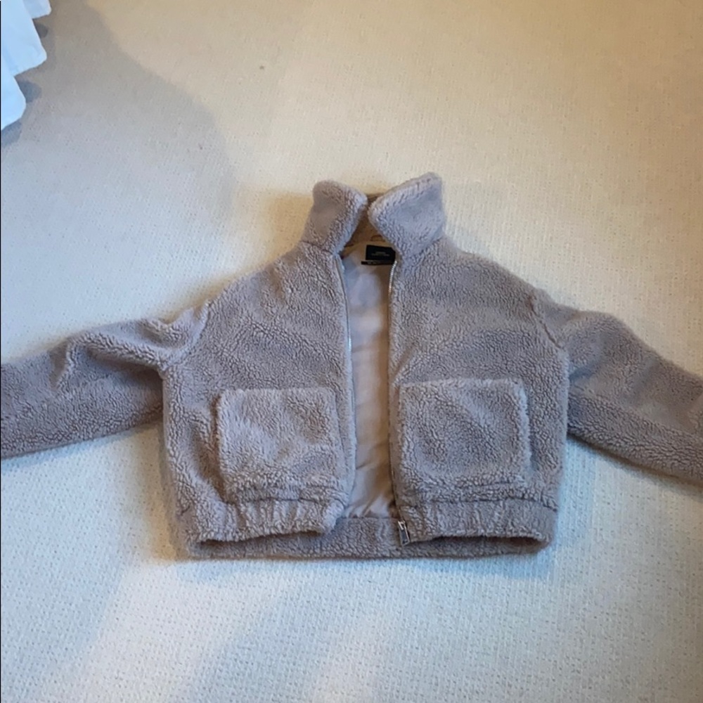 Furry urban outfitters jacket